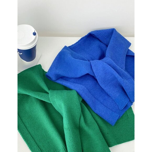 Women's Knitted Shawl Wrap Cape Blouses One Size Casual Fashion - Picture 7 of 7